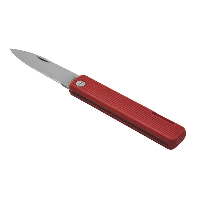 Baladeo ECO351 Papagayo džepni nož, oštrica 7,5 cm, čelik 420, ručka TPE, crvena
