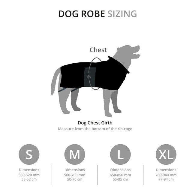 Mountain Paws Dog Robes halat za pse extra velik, zeleni