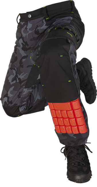 BENNON CAMOS softshell hlače, crne/sive
