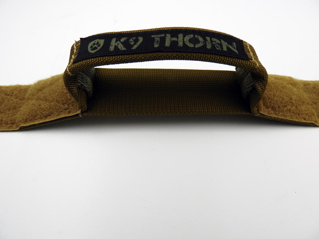 K9 Thorn Cobra-Echo obojok 38 mm s rukoväťou, coyote