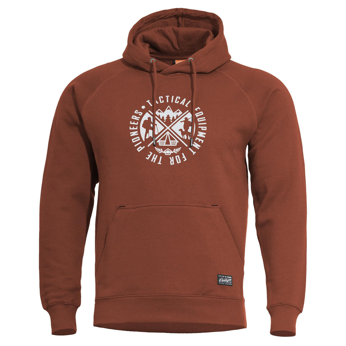 Pentagon Phaeton Hood muški pulover s kapuljačom "Pioneers", maroon red
