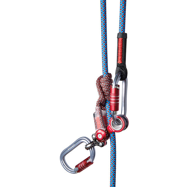 CAMP GYRO uže za pozicioniranje oko debla s rotirajućim obručem i pomoćnom zateznom koturačom Lanyard Single + 2 × 2125 5 m