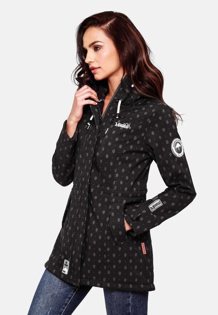Marikoo ZIMTZICKE P softshell jakna s kapuljačom ženska zimska