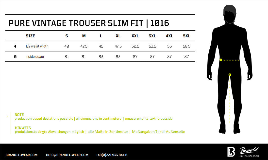 Brandit Pure Slim Fit hlače, urban