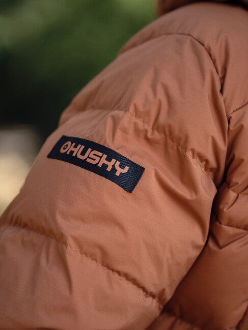 HUSKY Durra muška perjana jakna, smeđa/khaki