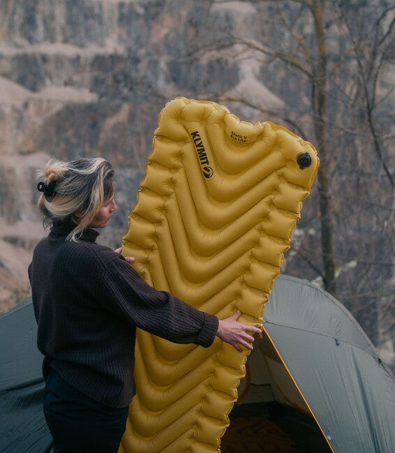 Klymit Static V Lite ECO podloga za spavanje, svjetlozlatna