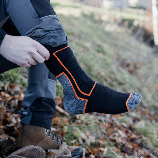 BENNON TREK Sock treking čarape, crne/narančaste