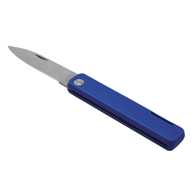 Baladeo ECO357 Papagayo džepni nož, oštrica 7,5 cm, čelik 420, ručka TPE, ultramarinska