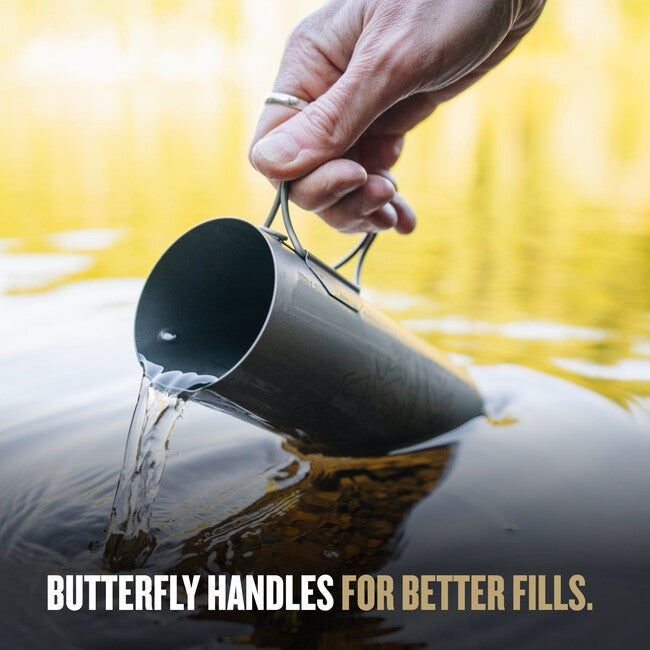 GRAYL UltraPress™ Purifier filtracijska boca Titanium, Covert Black