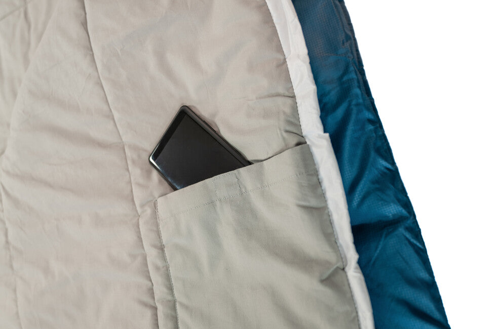 Grüezi-Bag Cotton Comfort Grueezi vreća za spavanje, duboka različak plava, desno