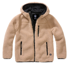 Brandit Teddyfleece jakna dječja s kapuljačom, camel