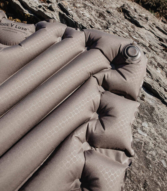 Klymit Static V Luxe podloga za spavanje na napuhavanje XL, stone grey