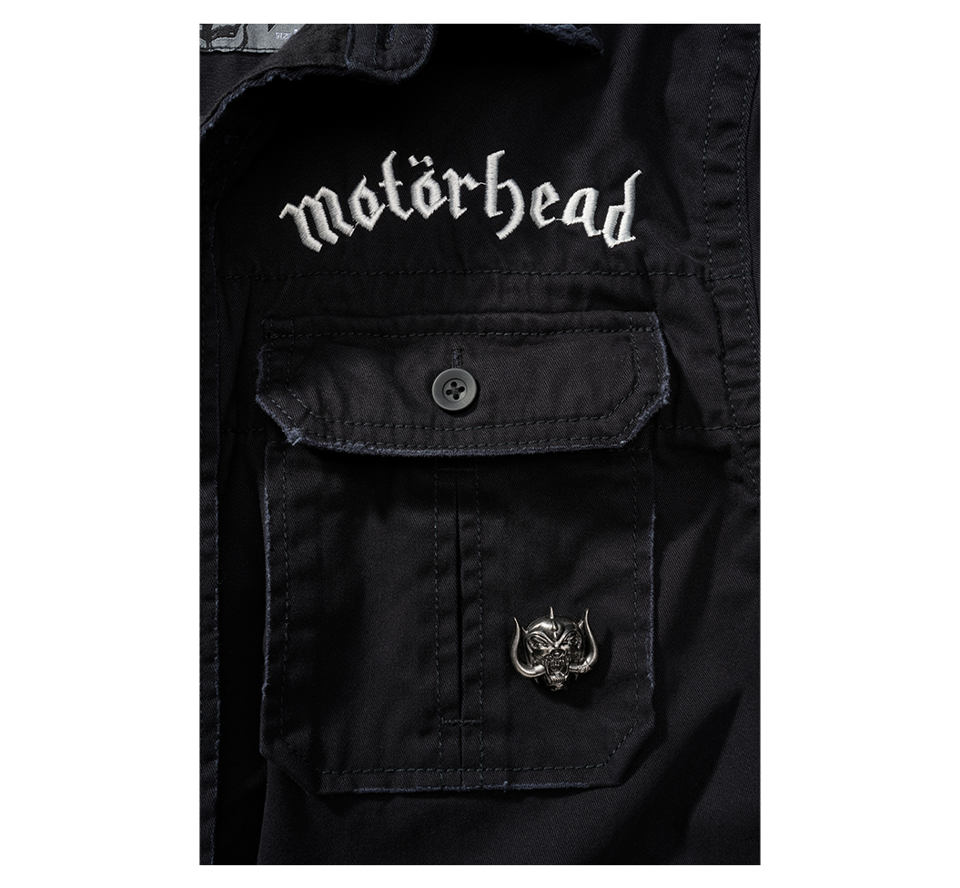 Brandit Motörhead Vintage košeľa s krátkymi rukávmi, čierna