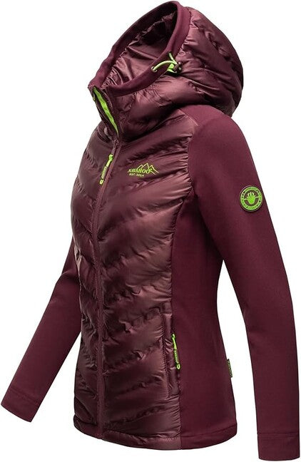 Navahoo NIMM MICH MIT ženska outdoor jakna, Aubergine