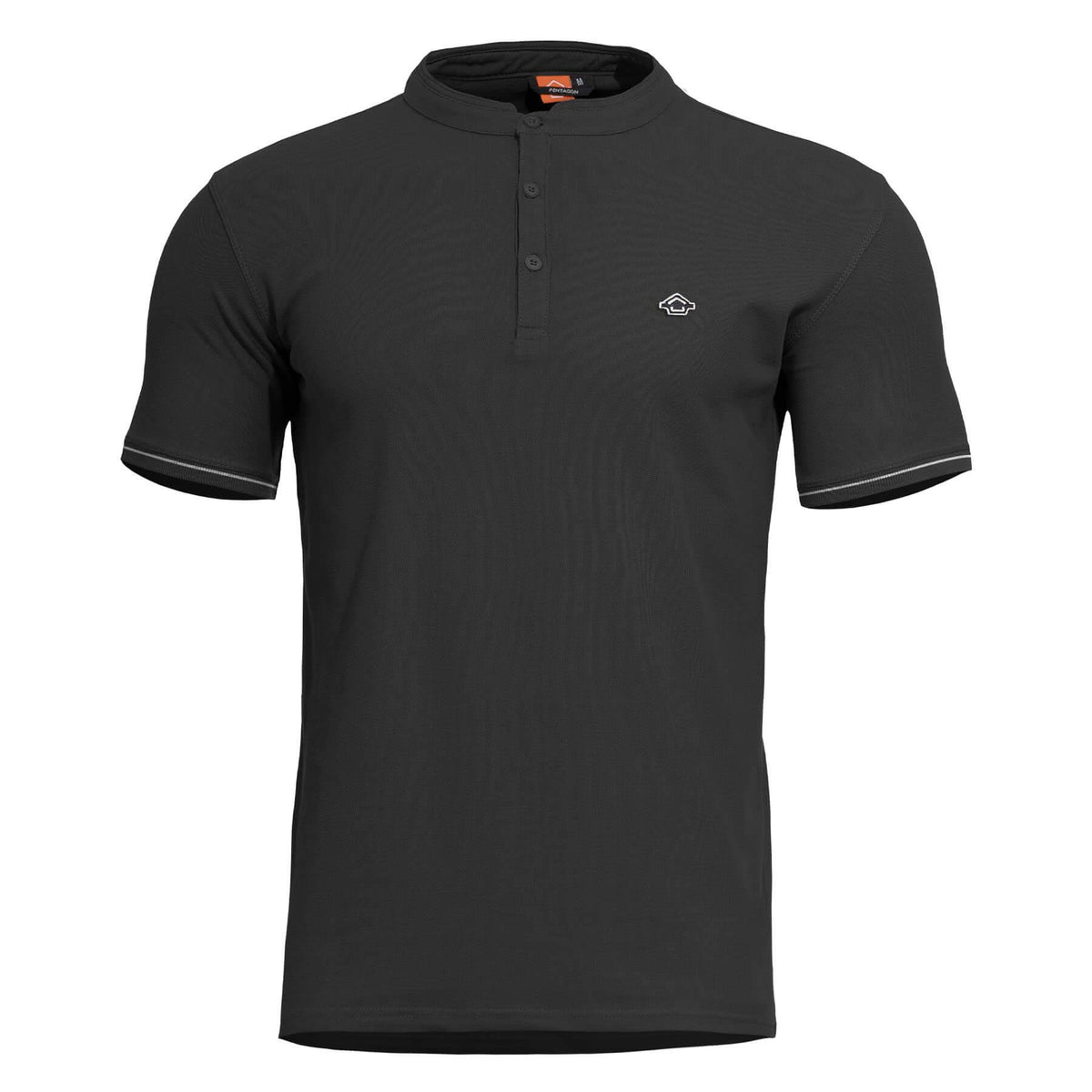 Pentagon Levantes Henley Stripes majica, crna