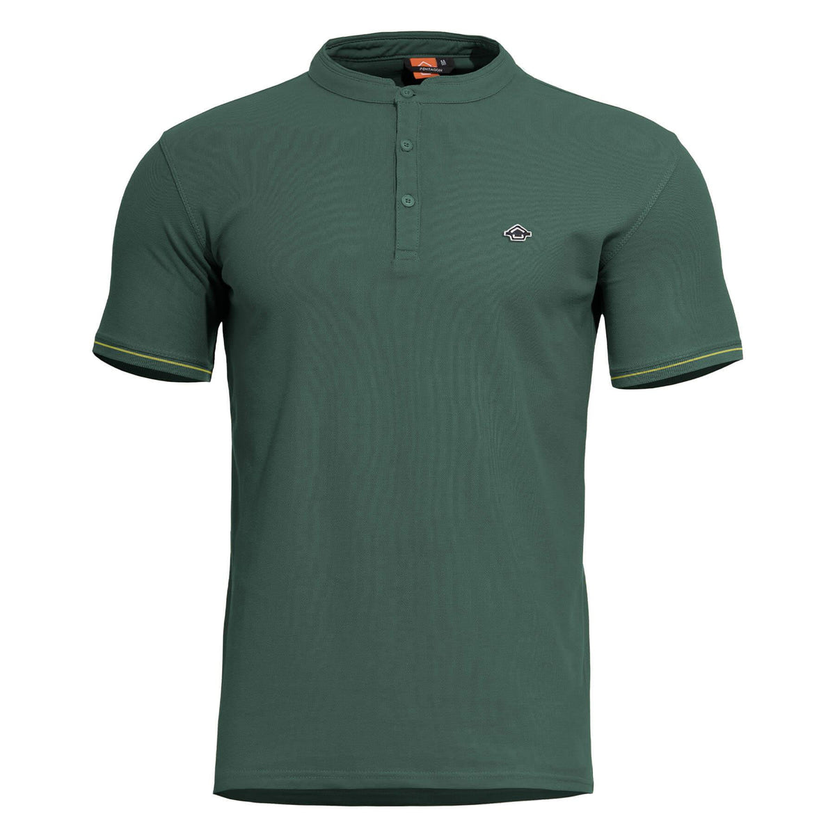 Pentagon Levantes Henley majica s gumbima, springbok zelena