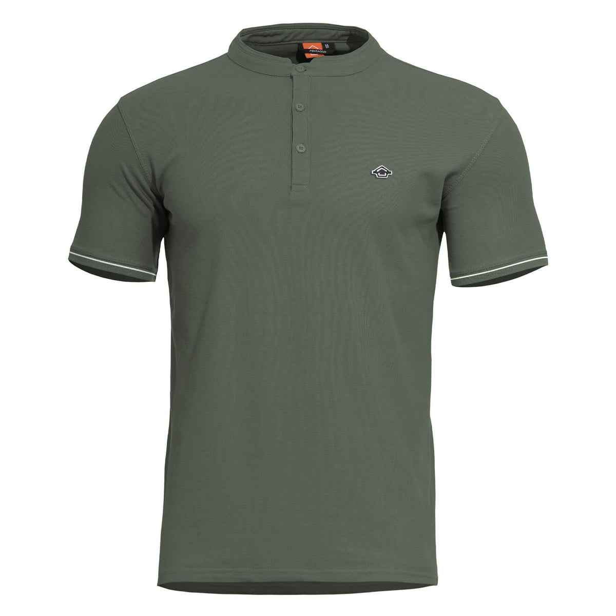Pentagon Levantes Henley Stripes majica, camo green