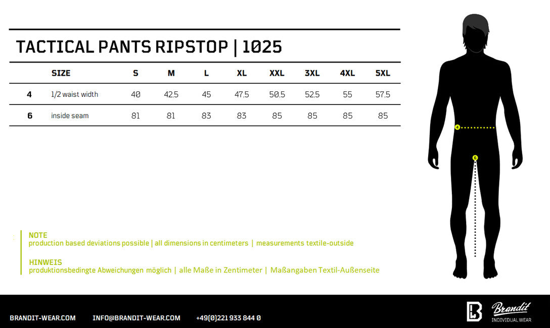 Brandit Tactical Ripstop hlače, camel