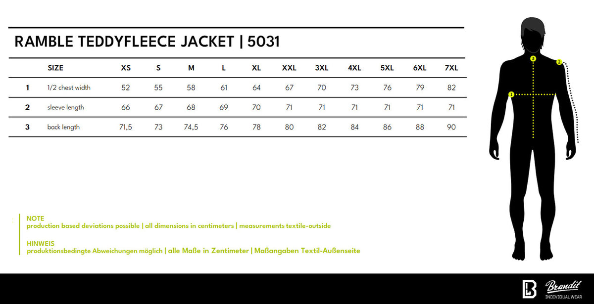 Brandit Ramble flis jakna muška Teddyfleece, crna