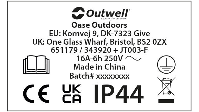 Outwell Opus konverzni utikač 0.3 m