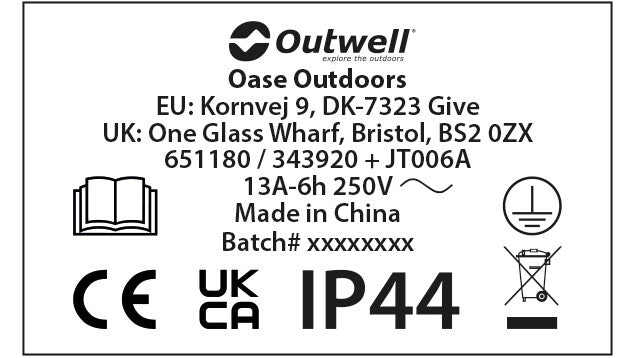 Outwell Opus utikač konverzni 0.3 m - UK