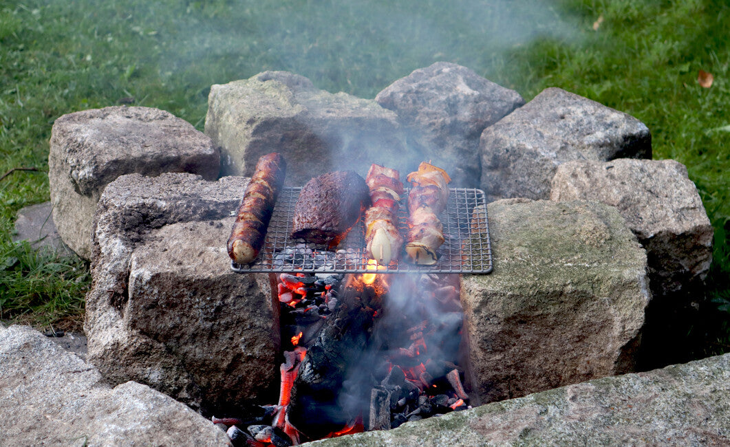 Origin Outdoors Titan titanijska rešetka za roštilj s vješalicom