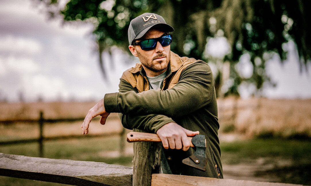 Wiley X Peak sunčane naočale Captivate Polarized, matte black, blue mirror