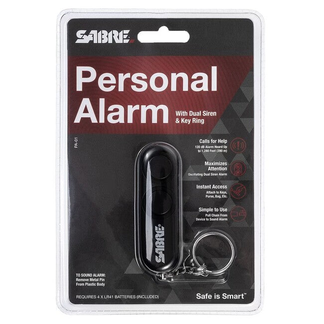 SABRE RED dual osobni alarm 120db, crni