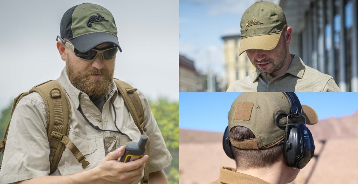 Helikon-Tex kapa sa šiltom s logom, maslinasto-crna