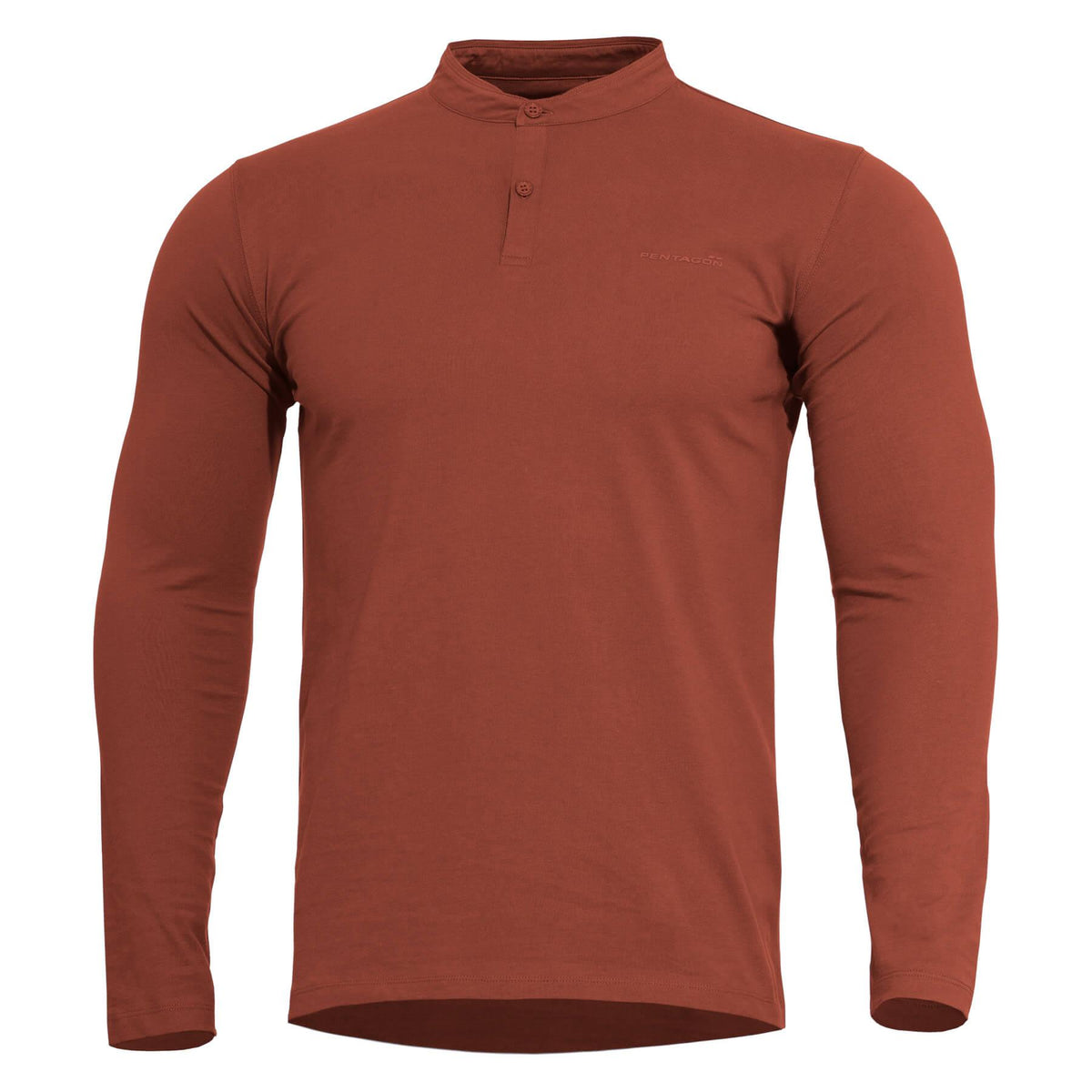 Pentagon Romeo 2.0 dugačka majica na gumbove, maroon red