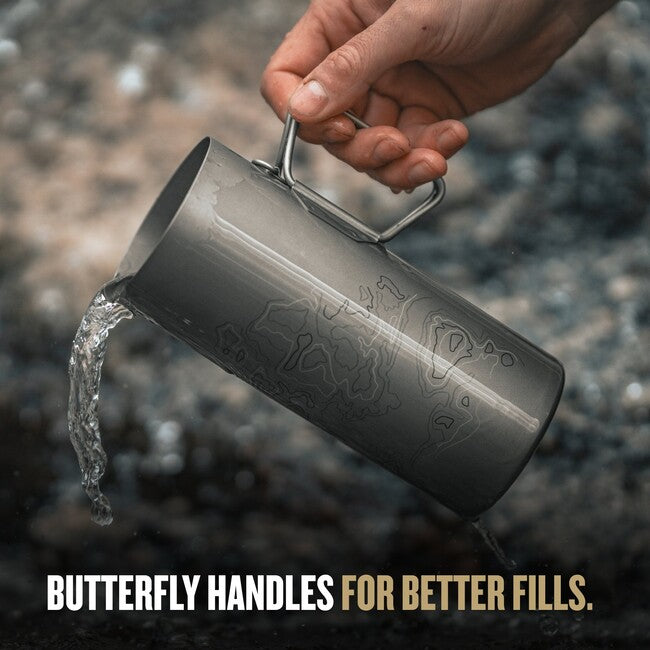 GRAYL GeoPress™ Purifier filtracijska boca Titanium + Cook Lid, Olive Drab
