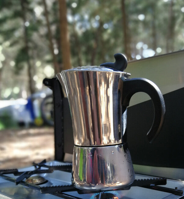 BasicNature Stainless Steel espresso moka lonac za 6 šalica