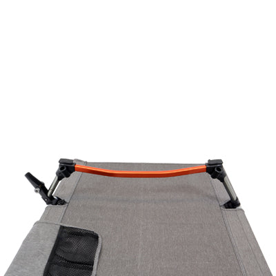BasicNature kamping krevet povišeni, 190 cm, sivi