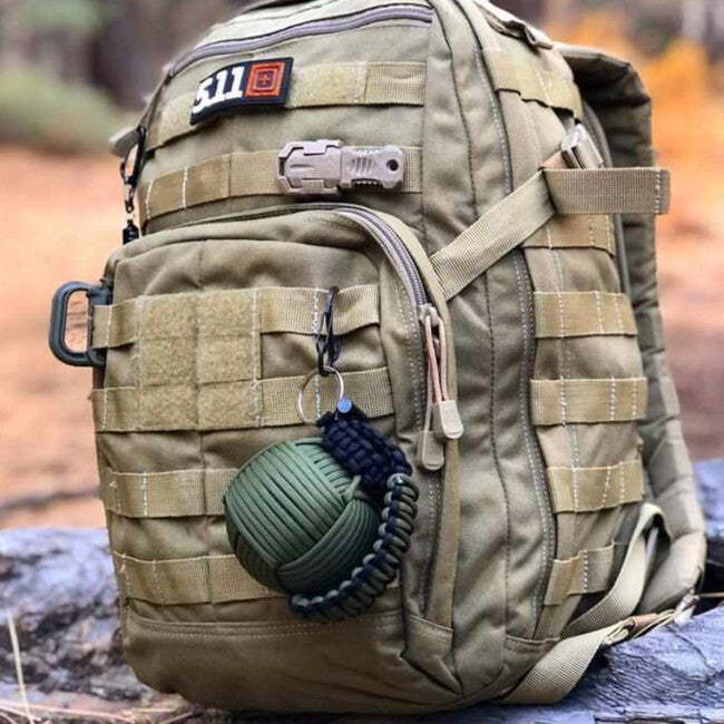 WARAGOD Menel paracord set za preživljavanje, crni
