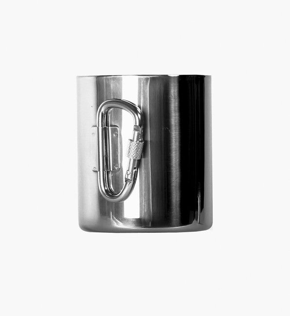BasicNature Space Safer Thermo šalica od nehrđajućeg čelika s karabinerom, 0,33 l