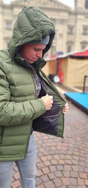 HUSKY Donnie muška perjana jakna, khaki