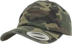 Brandit Low Profile Camo kapa sa šiltom s ispranim efektom, woodland