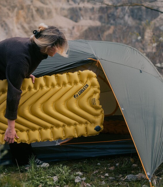 Klymit Static V Lite ECO podloga za spavanje, svjetlozlatna