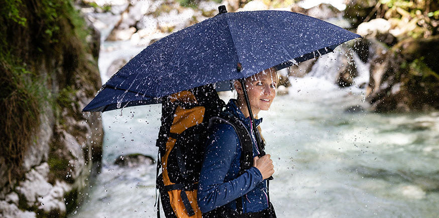 EuroSchirm Swing Backpack Rain Shield kišobran na ruksak, plavi