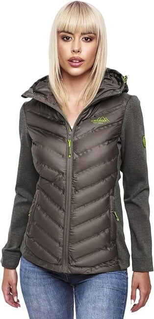 Navahoo NIMM MICH MIT ženska outdoor jakna, Dark choco