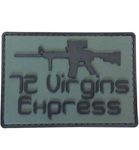WARAGOD 72 Virgins Express našivak PVC Patch