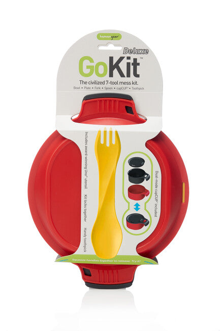 Humangear GoKit Deluxe kutija za ručak, ugljeno-crvena