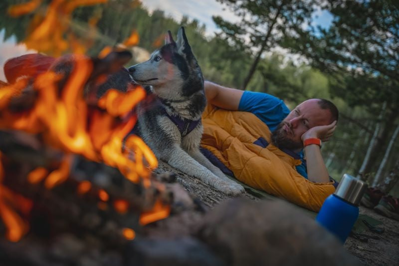 HUSKY Enjoy Long vreća za spavanje, plavo-narančasta