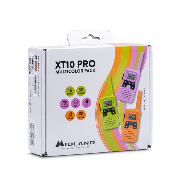 Midland XT10 PRO set outdoor radija Multicolor trobojni