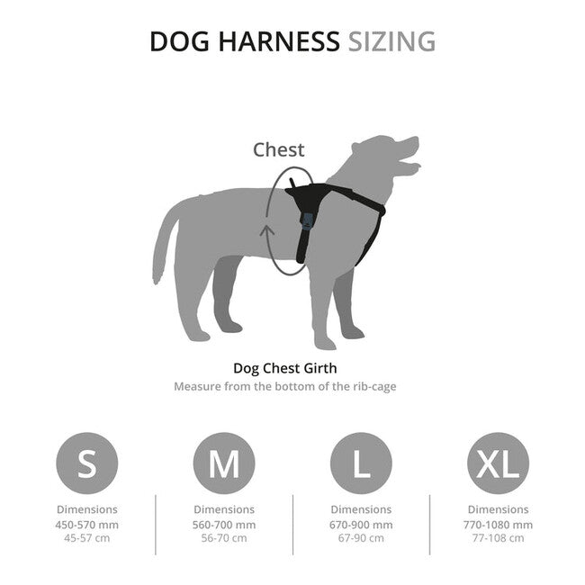 Mountain Paws Dog Harness podstavljeni postroj za pse srednji, crni