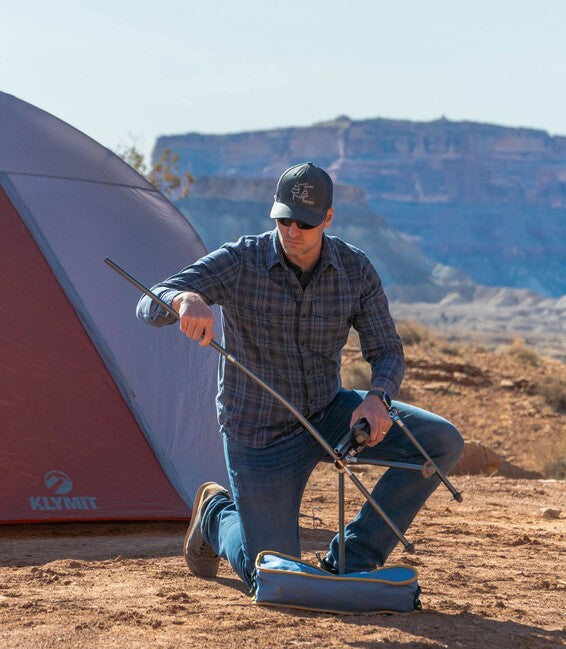 Klymit Ridgeline kamping stolica, plava