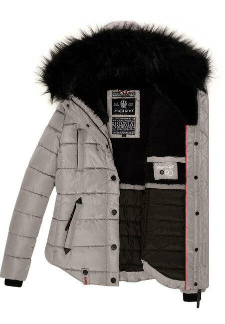 Marikoo LOTUSBLUTE ženska zimska jakna, Zinc grey