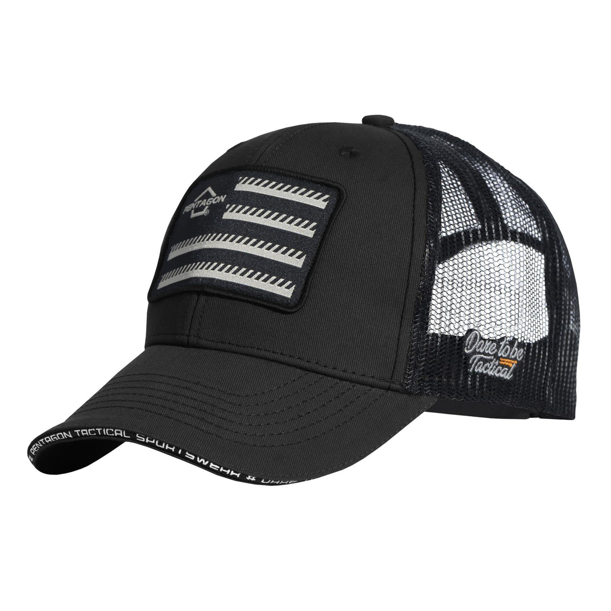 Pentagon Wills Truckers kapa sa šiltom Twill FG, crna