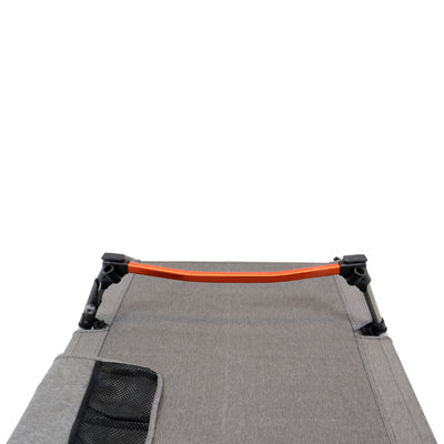 BasicNature kamping krevet povišeni, 190 cm, sivi