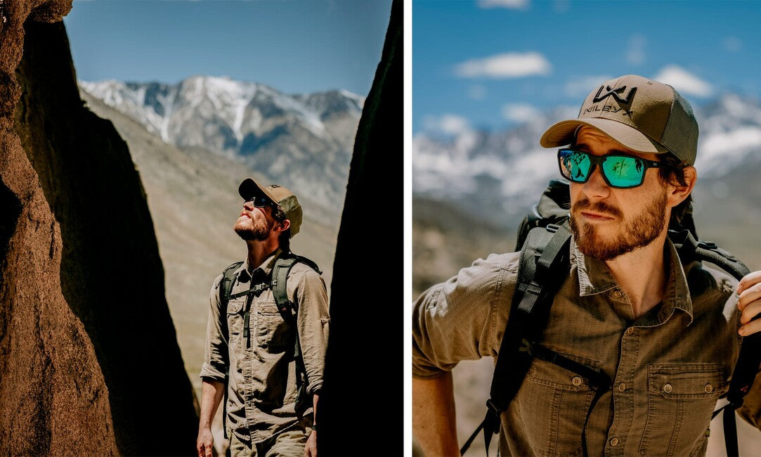 Wiley X Sierra sunčane naočale Captivate Polarized, matte graphite, green mirror